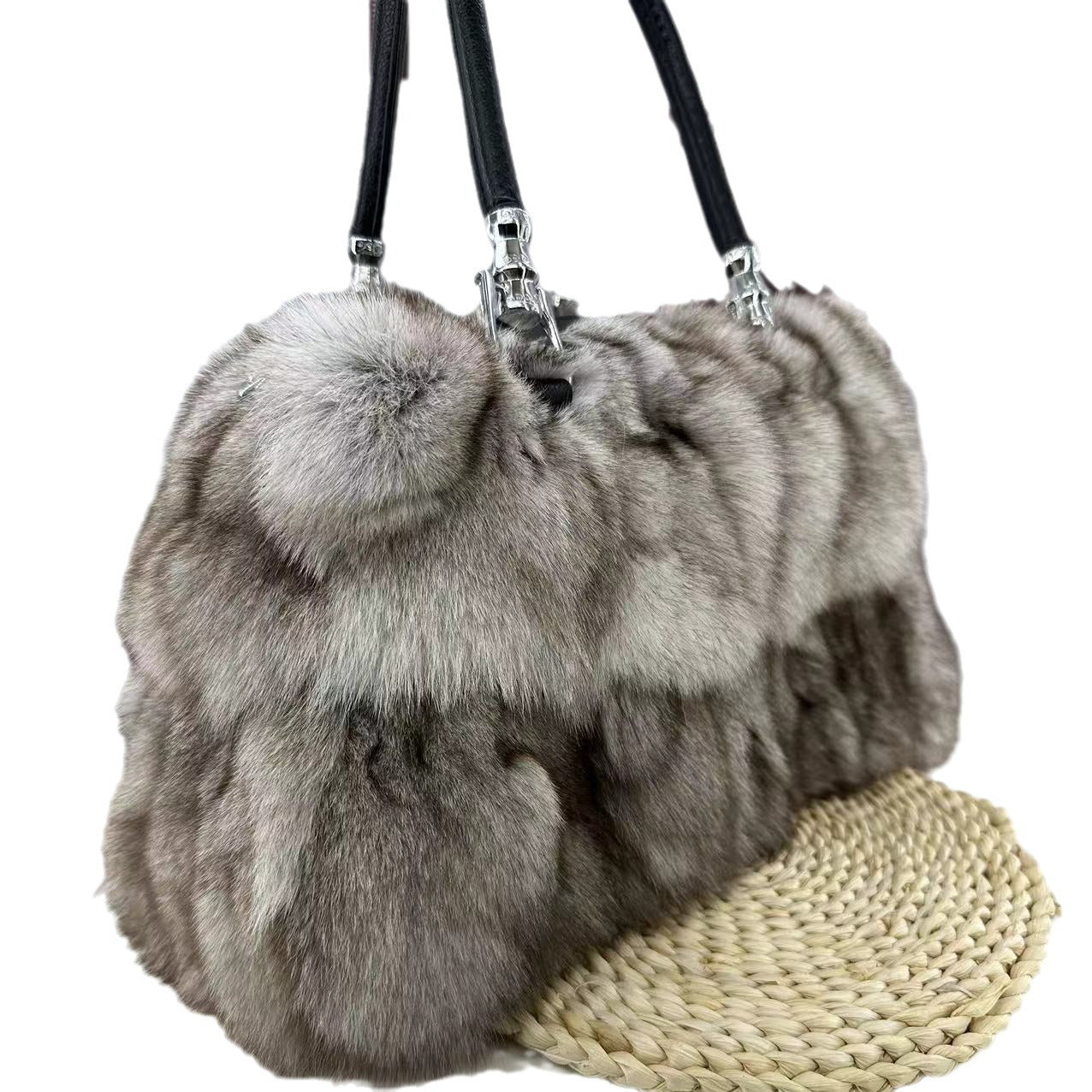 Fox Fur Bag Women's Fur Portable Shoulder Messenger