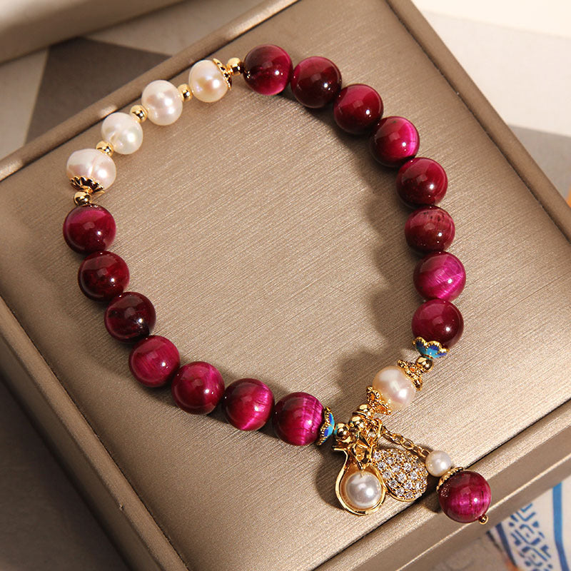 Cold Wind Money Pouch Pendant Crystal String Korean Version