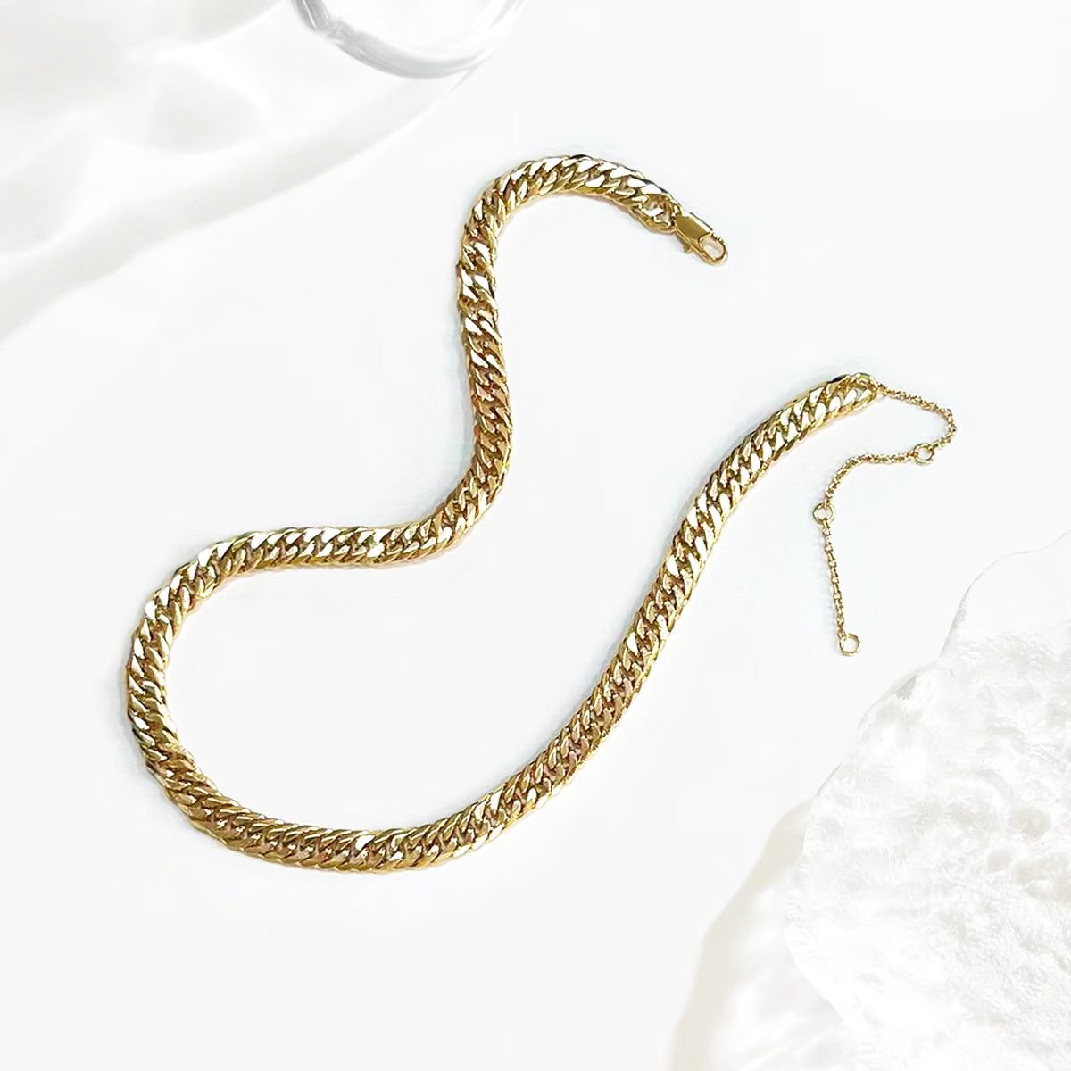 5mm Cuban Chain Men's Necklace Shiny 18 Inch