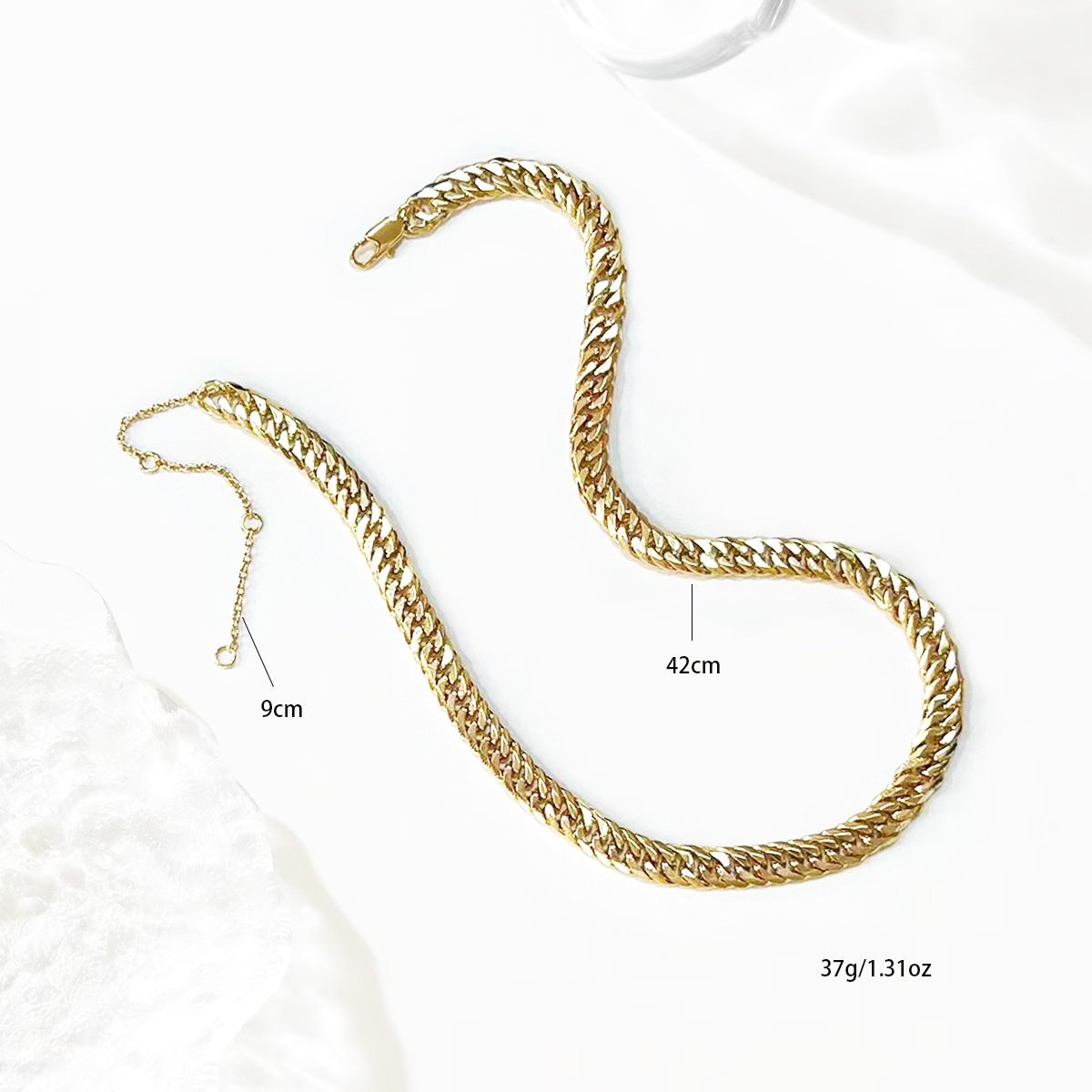5mm Cuban Chain Men's Necklace Shiny 18 Inch