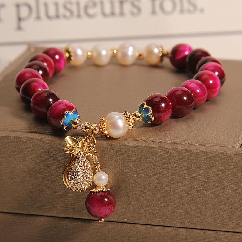 Cold Wind Money Pouch Pendant Crystal String Korean Version