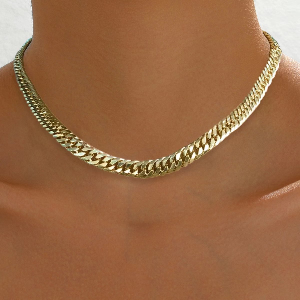 5mm Cuban Chain Men's Necklace Shiny 18 Inch