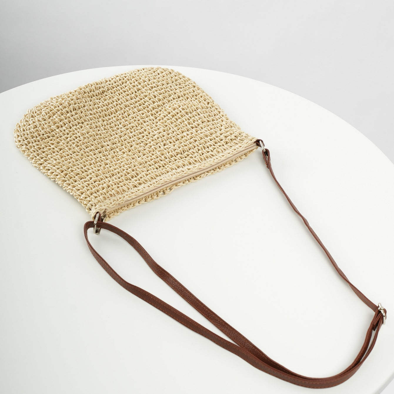 Niche Design Vacation Straw Tote Bag